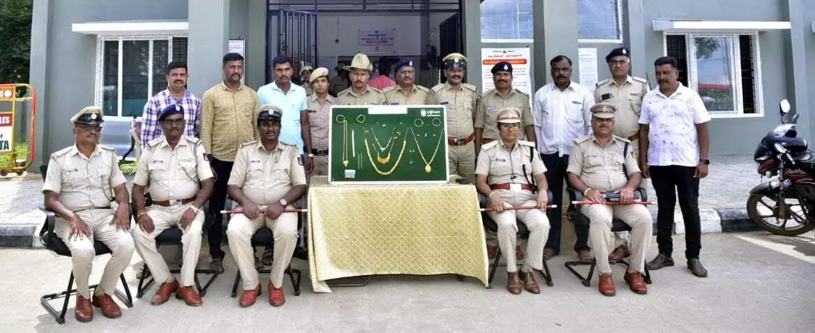 ಚಾಮರಾಜನಗರ:  ಚಿನ್ನಾಭರಣ ಕಳ್ಳತನ;  ತಮಿಳುನಾಡು ಮೂಲದ ಮಹಿಳೆಯ ಬಂಧನ