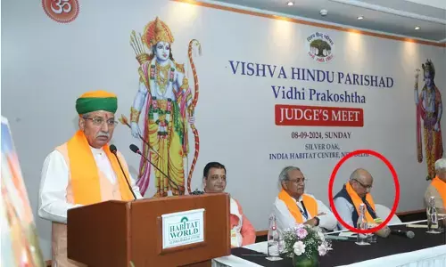 ವಿಹಿಂಪ ಸಭೆಯಲ್ಲಿ ಭಾಗವಹಿಸಿದ ಕರ್ನಾಟಕದಲ್ಲಿ ಹಿಜಾಬ್ ನಿಷೇಧ ಎತ್ತಿ ಹಿಡಿದಿದ್ದ ಸುಪ್ರೀಂ ಮಾಜಿ ನ್ಯಾಯಾಧೀಶ!