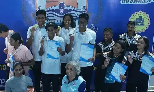 ಹಿರಿಯರ 77ನೇ ನ್ಯಾಷನಲ್ ಈಜು ಚಾಂಪಿಯನ್‌ಶಿಪ್ | ಪುರುಷರ 4x100 ಮೀ. ಮಿಡ್ಲೆಯಲ್ಲಿ ತಮಿಳುನಾಡಿನ ಹೊಸ ದಾಖಲೆ