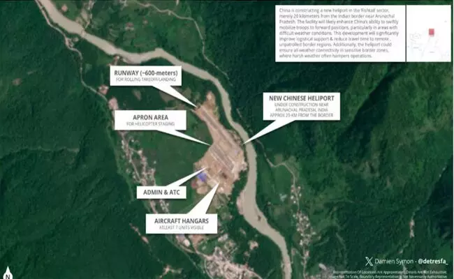 ಲೈನ್ ಆಫ್ ಕಂಟ್ರೋಲ್ ಬಳಿ ನೂತನ ಹೆಲಿಪೋರ್ಟ್ ನಿರ್ಮಿಸಿದ ಚೀನಾ ; ಗಡಿ ಭದ್ರತೆಯ ಕುರಿತು ಹೆಚ್ಚಿದ ಕಳವಳ ಲೈನ್ ಆಫ್ ಕಂಟ್ರೋಲ್ ಬಳಿ ನೂತನ ಹೆಲಿಪೋರ್ಟ್ ನಿರ್ಮಿಸಿದ ಚೀನಾ ; ಗಡಿ ಭದ್ರತೆಯ ಕುರಿತು ಹೆಚ್ಚಿದ ಕಳವಳ