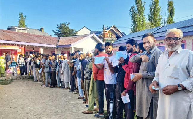 ಜಮ್ಮುಕಾಶ್ಮೀರ ಚುನಾವಣೆ | ಶೇ.59ರಷ್ಟು ಮತದಾನ