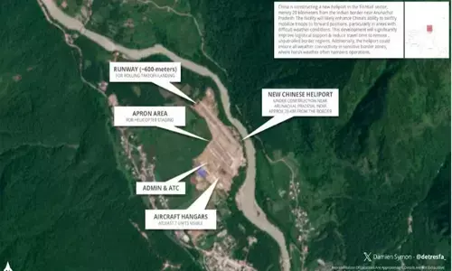 ಲೈನ್ ಆಫ್ ಕಂಟ್ರೋಲ್ ಬಳಿ ನೂತನ ಹೆಲಿಪೋರ್ಟ್ ನಿರ್ಮಿಸಿದ ಚೀನಾ ; ಗಡಿ ಭದ್ರತೆಯ ಕುರಿತು ಹೆಚ್ಚಿದ ಕಳವಳ