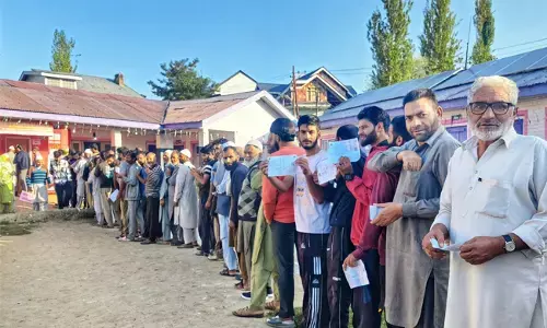 ಜಮ್ಮುಕಾಶ್ಮೀರ ಚುನಾವಣೆ | ಶೇ.59ರಷ್ಟು ಮತದಾನ