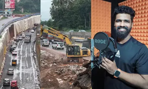 ಉಡುಪಿ ರಸ್ತೆ ಬಳಕೆದಾರರ ನರಕ ಸಂತೆಕಟ್ಟೆ ರಸ್ತೆ ಅವ್ಯವಸ್ಥೆ ಮುಕ್ತಿಗೆ ಸುಂದರ ಹಾಡು ರಚನೆ