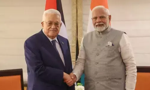 ಫೆಲೆಸ್ತೀನ್ ಅಧ್ಯಕ್ಷರನ್ನು ಭೇಟಿ ಮಾಡಿದ ಪ್ರಧಾನಿ ಮೋದಿ: ಗಾಝಾ ಬಿಕ್ಕಟ್ಟಿನ ಬಗ್ಗೆ ಕಳವಳ