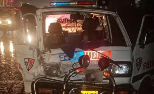 ಪುತ್ತೂರು: ರಸ್ತೆ ಅಪಘಾತ ಆಂಬ್ಯುಲೆನ್ಸ್ ನಲ್ಲಿದ್ದ ಮಗುವಿಗೆ ಗಾಯ