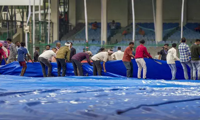 ದ್ವಿತೀಯ ಟೆಸ್ಟ್: ಮೊದಲ ದಿನದಾಟಕ್ಕೆ ಮಳೆ ಅಡ್ಡಿ