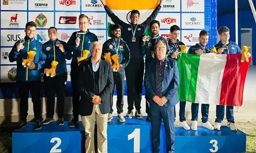 ಜೂನಿಯರ್ ವಿಶ್ವ ಚಾಂಪಿಯನ್‌ಶಿಪ್ | ಟೀಮ್ ವಿಭಾಗದಲ್ಲಿ ಎರಡು ಚಿನ್ನದ ಪದಕ ಜಯಿಸಿದ ಭಾರತದ ಶೂಟರ್‌ಗಳು