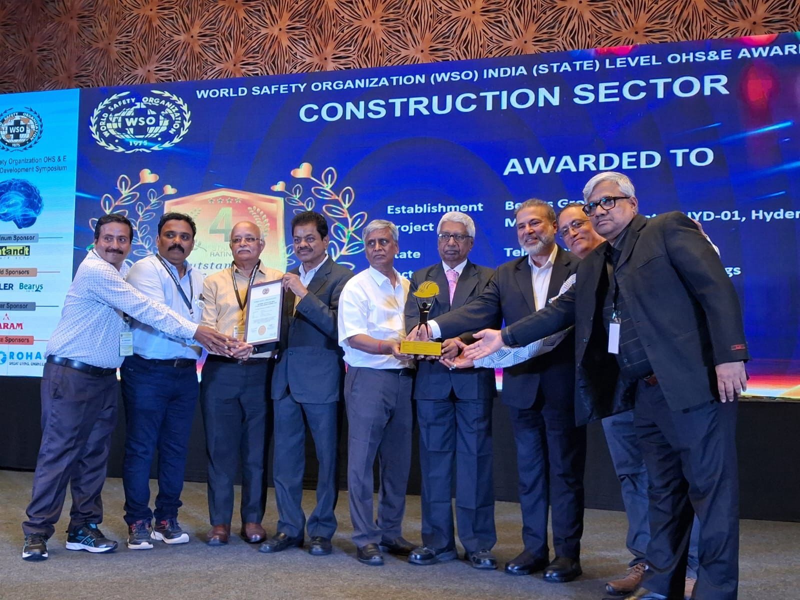 ಬ್ಯಾರೀಸ್ ಗ್ರೂಪ್ ಗೆ ಪ್ರತಿಷ್ಠಿತ ವರ್ಲ್ಡ್ ಸೇಫ್ಟಿ ಆರ್ಗನೈಷೇಶನ್ ಪ್ರಶಸ್ತಿ