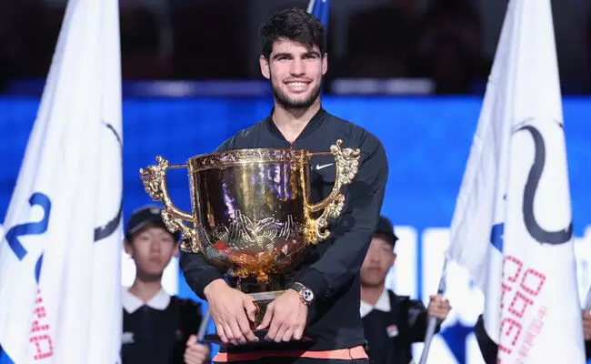 ಚೀನಾ ಓಪನ್ ಟೆನಿಸ್ ಟೂರ್ನಿ| ಸಿನ್ನರ್ಗೆ ಸೋಲು, ಅಲ್ಕರಾಝ್ ಚಾಂಪಿಯನ್ ಚೀನಾ ಓಪನ್ ಟೆನಿಸ್ ಟೂರ್ನಿ| ಸಿನ್ನರ್ಗೆ ಸೋಲು, ಅಲ್ಕರಾಝ್ ಚಾಂಪಿಯನ್