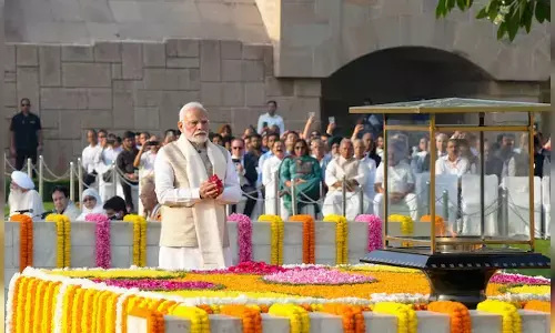 ಗಾಂಧೀಜಿ ಆದರ್ಶಗಳು ದೇಶದ ಜನತೆಗೆ ಸದಾ ಸ್ಫೂರ್ತಿದಾಯಕ: ಮೋದಿ