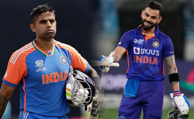 ವಿರಾಟ್ ಕೊಹ್ಲಿ ದಾಖಲೆ ಸರಿಗಟ್ಟಲು ಸೂರ್ಯಕುಮಾರ್ಗೆ ಬೇಕು 39 ರನ್! ವಿರಾಟ್ ಕೊಹ್ಲಿ ದಾಖಲೆ ಸರಿಗಟ್ಟಲು ಸೂರ್ಯಕುಮಾರ್ಗೆ ಬೇಕು 39 ರನ್!