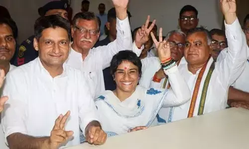 ಹರ್ಯಾಣ: ಜುಲಾನ ಕ್ಷೇತ್ರದಲ್ಲಿ ಕುಸ್ತಿಪಟು ವಿನೇಶ್ ಫೋಗಟ್ ಗೆ ಗೆಲುವು