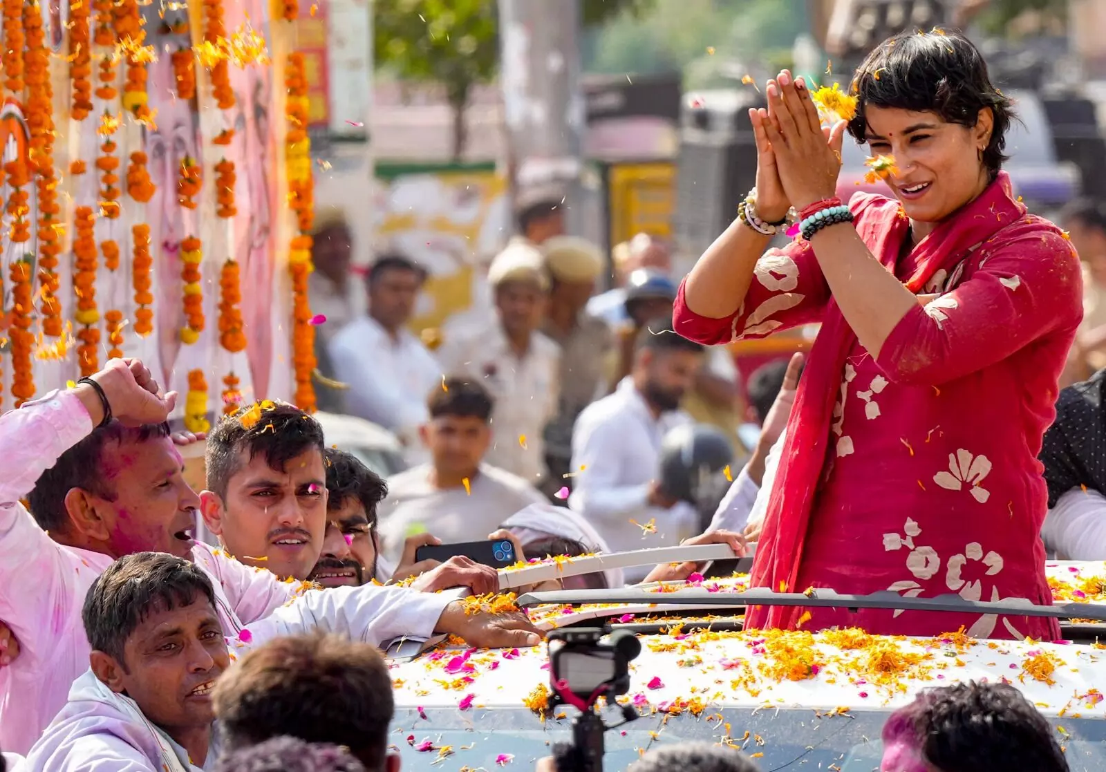 PHOTOS | ಹರ್ಯಾಣ | ಸವಾಲುಗಳನ್ನು ಎದುರಿಸಿ ಐತಿಹಾಸಿಕವಾಗಿ ಗೆದ್ದ ವಿನೇಶ್ ಫೋಗಟ್‌