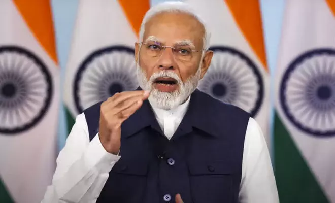 ರಾಜಕೀಯ ಭಾಷಣಗಳನ್ನು ಮಾಡಲು ಪ್ರಧಾನಿ ಮೋದಿಯೇಕೆ ಸರಕಾರಿ ಕಾರ್ಯಕ್ರಮಗಳನ್ನು ಬಳಸಿಕೊಳ್ಳುತ್ತಿದ್ದಾರೆ? : ಕಾಂಗ್ರೆಸ್ ವಾಗ್ದಾಳಿ ರಾಜಕೀಯ ಭಾಷಣಗಳನ್ನು ಮಾಡಲು ಪ್ರಧಾನಿ ಮೋದಿಯೇಕೆ ಸರಕಾರಿ ಕಾರ್ಯಕ್ರಮಗಳನ್ನು ಬಳಸಿಕೊಳ್ಳುತ್ತಿದ್ದಾರೆ? : ಕಾಂಗ್ರೆಸ್ ವಾಗ್ದಾಳಿ