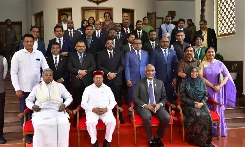 ರಾಜಭವನಕ್ಕೆ ಭೇಟಿ ನೀಡಿದ ಮಾಲ್ದೀವ್ಸ್ ಅಧ್ಯಕ್ಷ ಮುಯಿಝ್ಝು