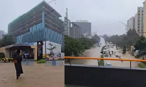 ಬೆಂಗಳೂರಿನ ಮಾನ್ಯತಾ ಟೆಕ್ ಪಾರ್ಕ್ ಜಲಾವೃತ : ವಿಡಿಯೋ ವೈರಲ್
