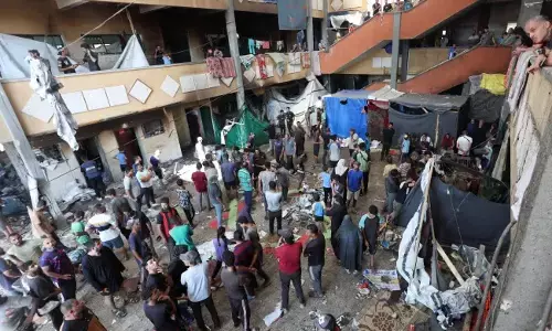 ಗಾಝಾ | ಶಾಲೆಯ ಮೇಲೆ ಇಸ್ರೇಲ್ ದಾಳಿಯಲ್ಲಿ ಕನಿಷ್ಠ 28 ಮಂದಿ ಮೃತ್ಯು