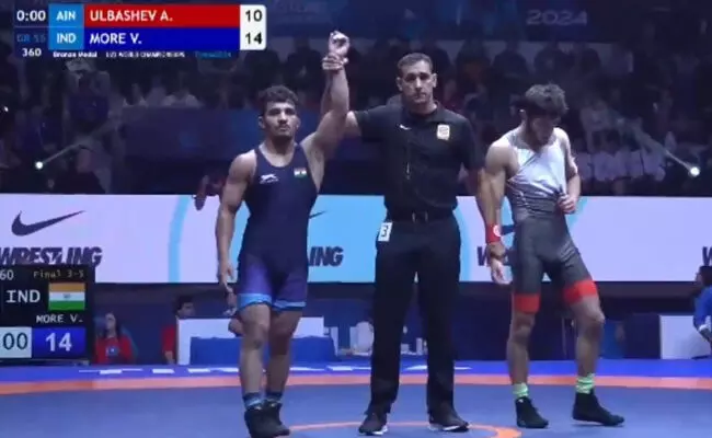 ಅಂಡರ್ 23 ಕುಸ್ತಿ ವಿಶ್ವ ಚಾಂಪಿಯನ್ಶಿಪ್ | ಭಾರತದ ವಿಶ್ವಜೀತ್ ಮೋರೆಗೆ ಕಂಚು ಅಂಡರ್ 23 ಕುಸ್ತಿ ವಿಶ್ವ ಚಾಂಪಿಯನ್ಶಿಪ್ | ಭಾರತದ ವಿಶ್ವಜೀತ್ ಮೋರೆಗೆ ಕಂಚು