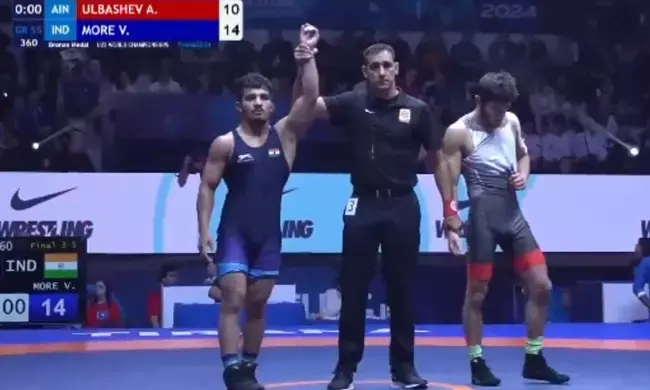 ಅಂಡರ್ 23 ಕುಸ್ತಿ ವಿಶ್ವ ಚಾಂಪಿಯನ್‌ಶಿಪ್ | ಭಾರತದ ವಿಶ್ವಜೀತ್ ಮೋರೆಗೆ ಕಂಚು