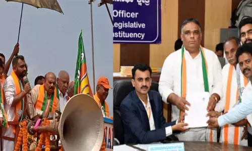 ‌ಶಿಗ್ಗಾಂವಿ ಉಪಚುನಾವಣೆ | ಯಾಸಿರ್ ಖಾನ್ ಪಠಾಣ್, ಭರತ್ ಬೊಮ್ಮಾಯಿ ನಾಮಪತ್ರ ಸಲ್ಲಿಕೆ