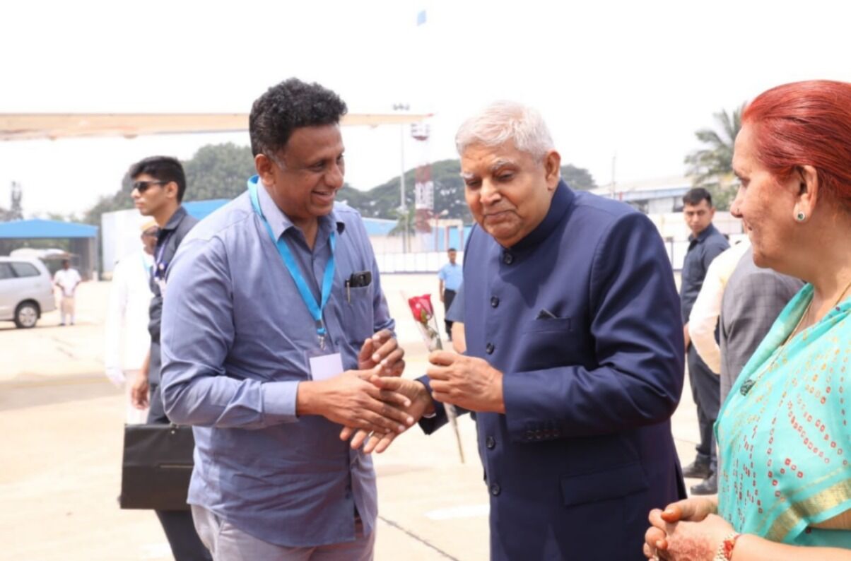 ಉಪರಾಷ್ಟ್ರಪತಿಯನ್ನು ಬೀಳ್ಕೊಟ್ಟ ಉನ್ನತ ಶಿಕ್ಷಣ ಸಚಿವ ಡಾ.ಎಂ.ಸಿ.ಸುಧಾಕರ್