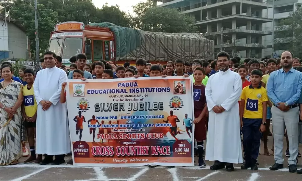 ಪಾದುವಾ ಶಿಕ್ಷಣ ಸಂಸ್ಥೆಗಳಿಂದ ಹಸಿರು ಭರಿತ, ಸ್ವಚ್ಚ ಮತ್ತು ಪ್ಲಾಸ್ಟಿಕ್ ಮುಕ್ತ ಭಾರತಕ್ಕಾಗಿ ಗುಡ್ಡಗಾಡು ಓಟ