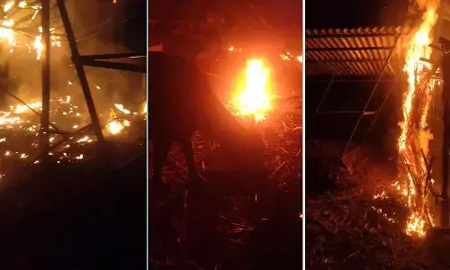 ಬೆಳಗಾವಿ | ಗೋಮಾಳ ಜಾಗದ ಗಲಾಟೆ: ದಲಿತರಿಗೆ ಸೇರಿದ ಗುಡಿಸಲುಗಳಿಗೆ ಬೆಂಕಿ