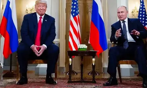 Photo of Russian President Vladimir Putin with Trump