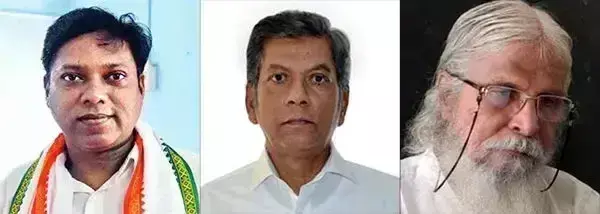 Photos of Sasikanth Senthil, Nisar Ahmed, Fr. Martis