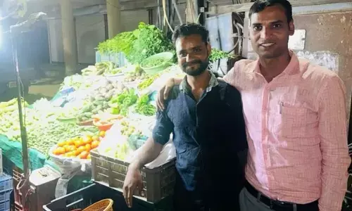 Photo of vegetable vendor with DSP