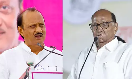 Photo of Ajit Pawar, Sharad Pawar