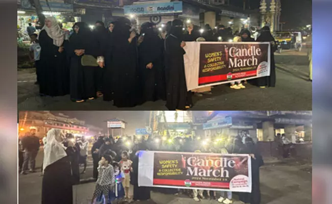 ಬಿ ಸಿ ರೋಡ್: ವಿಮೆನ್ ಇಂಡಿಯಾ ಮೂವ್ಮೆಂಟ್ ವತಿಯಿಂದ ಕ್ಯಾಂಡಲ್‌ ಮಾರ್ಚ್ ‌