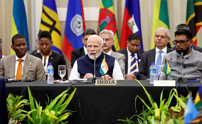 Photo of Narendra Modi addresses the second India-Caribbean Community (CARICOM) Summit, in Georgetown, Guyana,