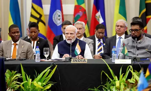 Photo of Narendra Modi addresses the second India-Caribbean Community (CARICOM) Summit, in Georgetown, Guyana,
