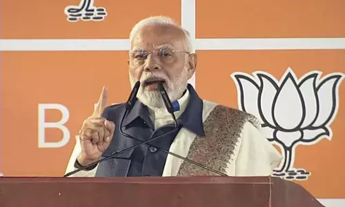 Modi addressing gathering