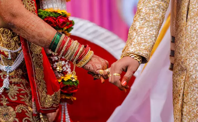 Photo of wedding ceremony