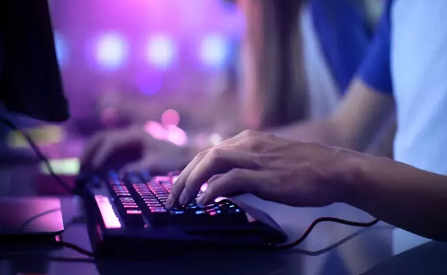 Photo of online gamer