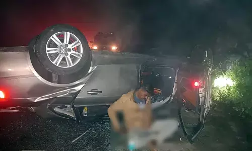 ಚಾಮರಾಜನಗರ | ಕಾರು ಪಲ್ಟಿ: ಓರ್ವ ಮೃತ್ಯು, ಇನ್ನೋರ್ವ ಗಂಭೀರ