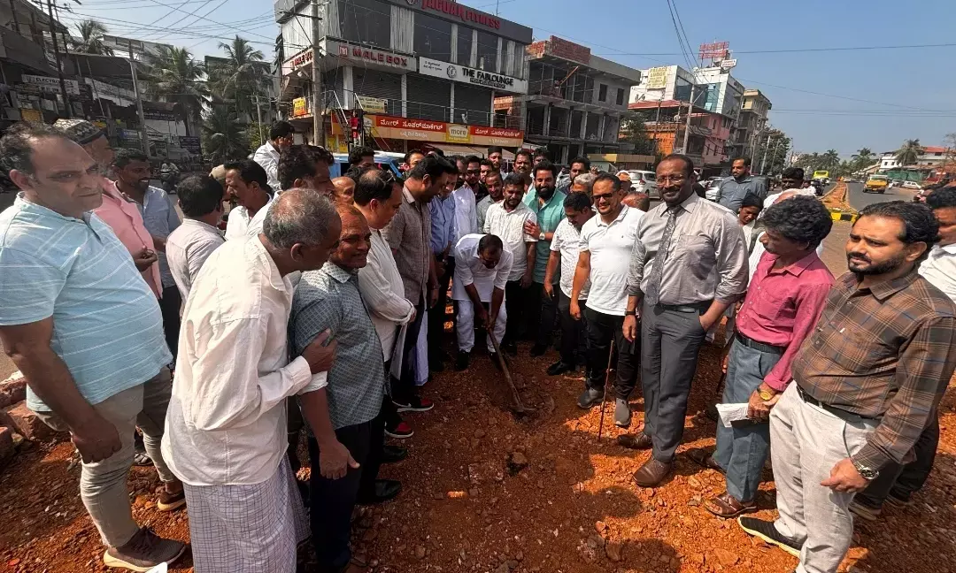 ದೇರಳಕಟ್ಟೆ ಜಂಕ್ಷನ್‌ನಲ್ಲಿ ವೃತ್ತ ನಿರ್ಮಾಣಕ್ಕೆ ಶಿಲಾನ್ಯಾಸ