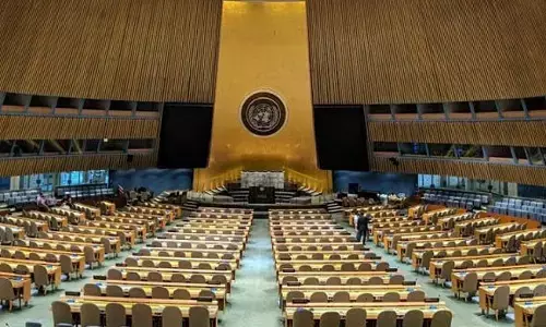 Photo of United Nations General Assembly building