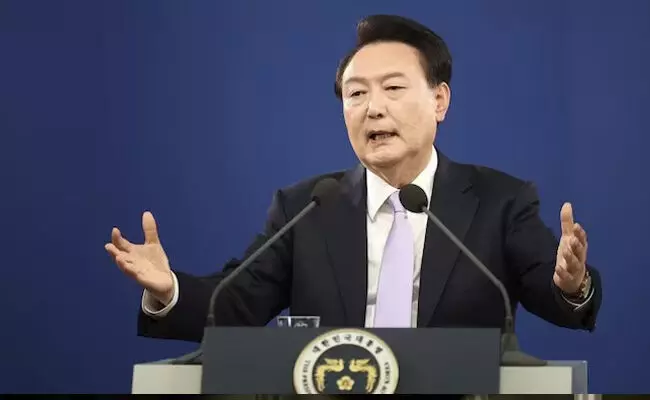 Photo of South Korean President Yoon Suk Yeol Photo of South Korean President Yoon Suk Yeol