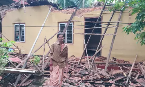 ಕಾಸರಗೋಡು | ಭಾರೀ ಮಳೆಗೆ ಕುಸಿದ ಮನೆಯ ಛಾವಣಿ