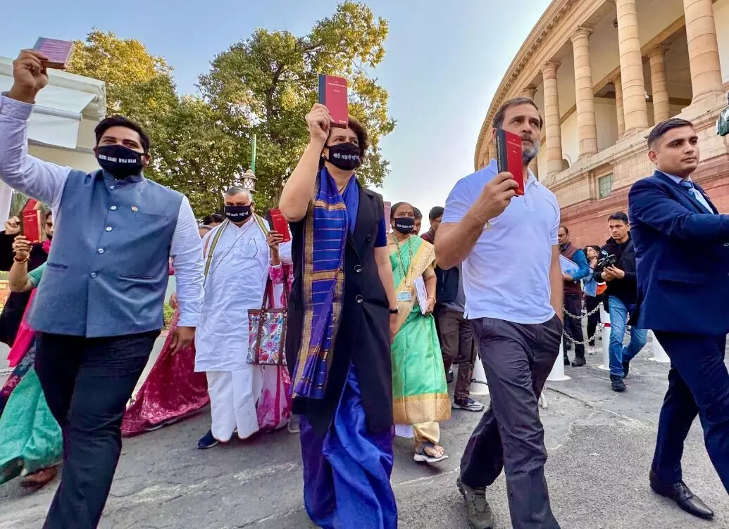 Photo of Rahul Gandhi,Priyanka Gandhi and other MPs
