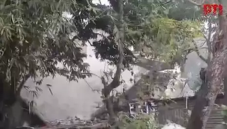 photo of bomb blast site in murshidabad