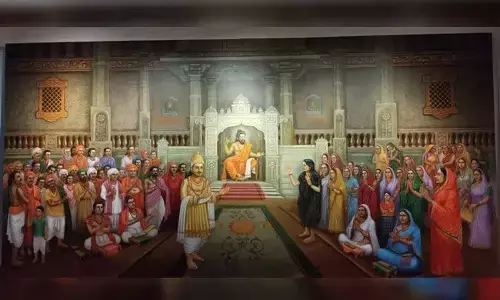 ಬೆಳಗಾವಿ | ಸುವರ್ಣ ಸೌಧದಲ್ಲಿ ಅನಾವರಣಗೊಂಡ ʼಅನುಭವ ಮಂಟಪʼದ ತೈಲಚಿತ್ರ