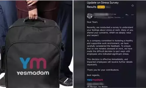 ಸಮೀಕ್ಷೆಯ ವೇಳೆ ಒತ್ತಡದಲ್ಲಿದ್ದೀರಾ ಎಂದು ಪ್ರಶ್ನಿಸಿದ ಕಂಪೆನಿ ; ಹೌದು ಎಂದಿದ್ದಕ್ಕೆ ಉದ್ಯೋಗಿಗಳ ವಜಾ!