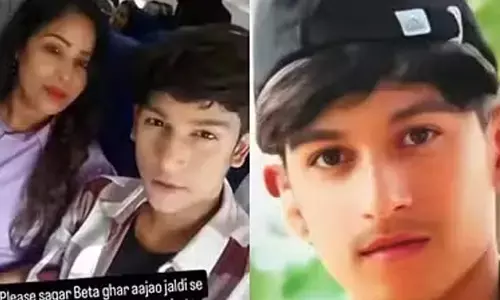 Photo of Sapna Singh with his son