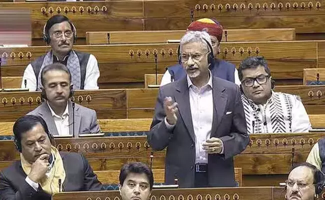 ಭಯೋತ್ಪಾದನೆ ನಿಂತರೆ ಪಾಕ್ ಜೊತೆಗಿನ ಬಾಂಧವ್ಯ ವೃದ್ಧಿಗೆ ಸಿದ್ಧ : ಲೋಕಸಭೆಯಲ್ಲಿ ವಿದೇಶಾಂಗ ಸಚಿವ ಜೈಶಂಕರ್