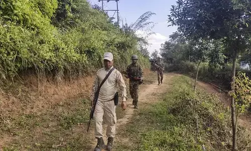 Photo of security force in Manipur